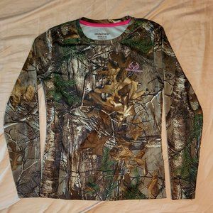 Realtree Xtra Long Sleeve T-shirt Camo Women's Size Small (4-6)